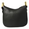 Prada Vitello Calf Leather Shoulder Bag w/ Nylon Web Strap
