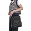 Prada Web Strap Bucket Bag in Vitello Phenix Calf Leather