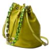 Prada Re-Nylon Drawstring Bucket Bag with Crystal Handle