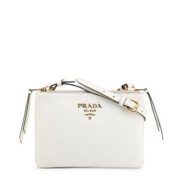 Prada Crossbody Bag in Plush Vitello Phenix Calf Leather (Please choose color: White)