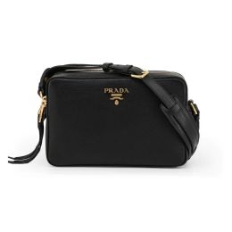 Prada Crossbody Bag in Vitello Phenix Grain Calf Leather (Please choose color: Classic Black)