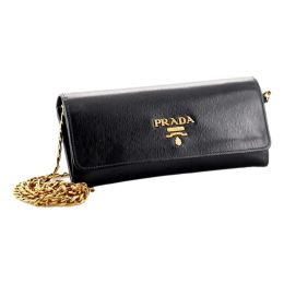 Prada Crossbody Bag/Wallet in Posh Vitello Move Calf Leather (Please choose color: Classic Black)