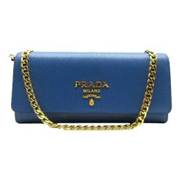 Prada Crossbody Bag/Wallet in Posh Vitello Move Calf Leather (Please choose color: Cobalt Blue)