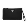 Prada Large Wristlet Pouch w/ A Strap in Luxurious Tessuto Nylon