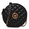 Versace "La Medusa" Round Shoulder Bag in Quilt Calf Leather